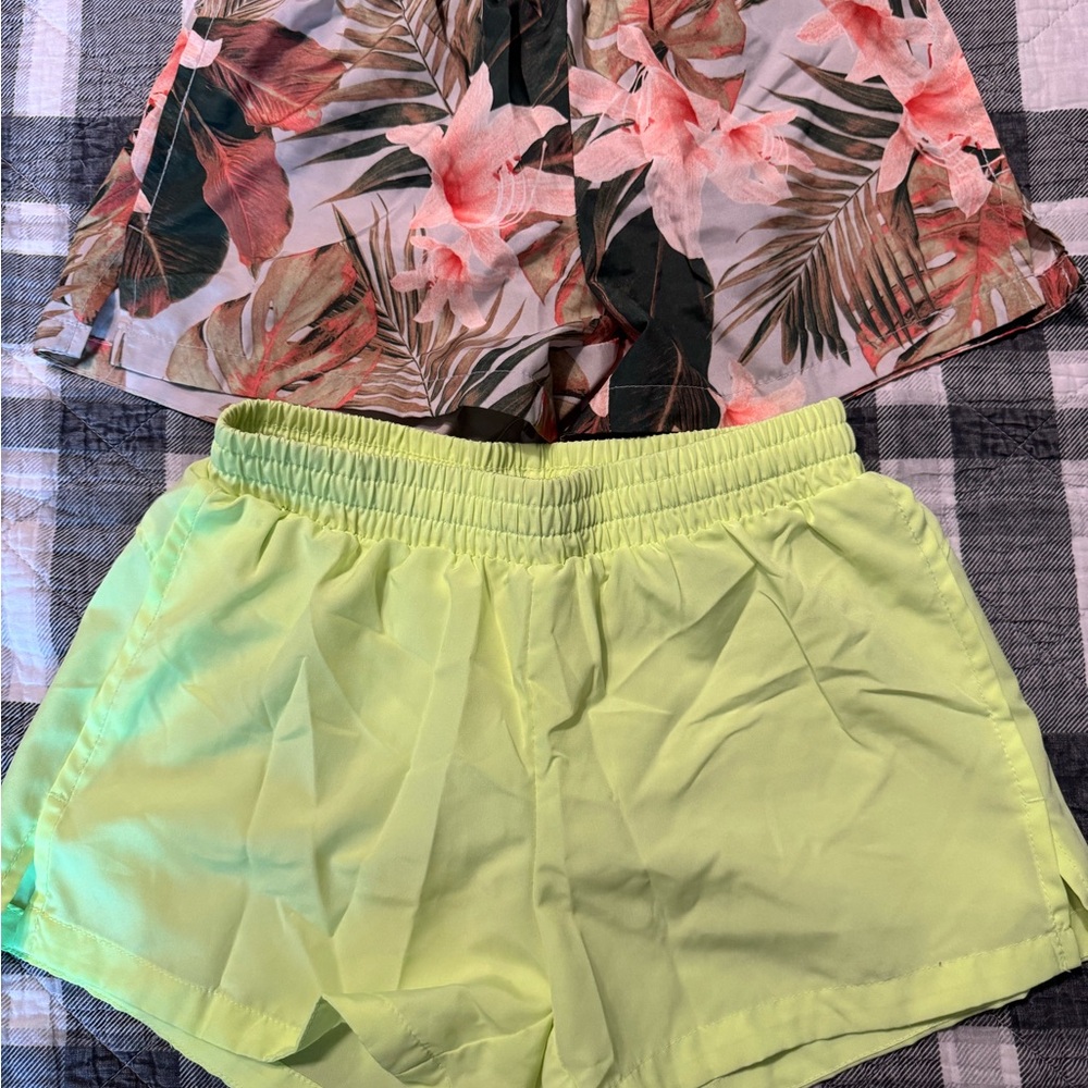 Women's Lime Green Shorts